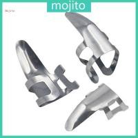 ราคา Mojito ใหม่ 3 ชิ้นกีตาร์ Finger Pick Plectrums สไลด์สแตนเลสสําหรับ Banjo Ukulele (53555657593)