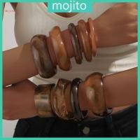 ราคา กำไลข้อมือโมฮิโต้ สีสันเรซิ่น การออกแบบเรขาคณิตไม่สม่ำเสมอ สำหรับเครื่องประดับวินเทจ (51105653365)