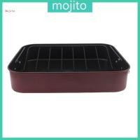 ราคา Mojito จานย่างสแตนเลสพร้อมตะแกรงย่างกระทะเครื่องครัวสําหรับบาร์บีคิว (55002273194)
