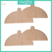 ราคา Pack of 4 Solid Pizza Boards Half Round for Baking Oven and Home Kitchens (52902273274)