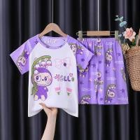 ราคา ชุดนอนเด็ก ชุดนอนเด็กผู้หญิง แขนสั้นฤดูร้อน ชุดสองชิ้นแบบสบาย ลายการ์ตูน ชุดนอนเด็กน่ารัก (26381724644)