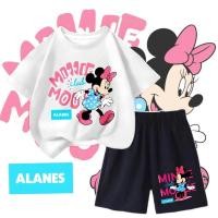 ราคา ชุดสูทแขนสั้นใหม่ สำหรับสาวๆ ในฤดูร้อน ผสมระหว่างเสื้อยืดและกางเกงขาสั้น ลายมิกกี้เมาส์แบบเกาหลี (27944282500)