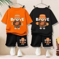 ราคา เด็กผู้ชาย สูท 2025 ชุดสูทหมีสไตล์ใหม่ เด็ก กางเกงขาสั้นแขนสั้น ชุดสูทสองชิ้น (27038206617)