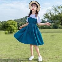 ราคา ชุดเดรสเด็กผู้หญิง ชุดลำลองฤดูร้อน ชุดแฟชั่นสไตล์สาวเกาหลี เสื้อผ้าเด็ก (26831728302)