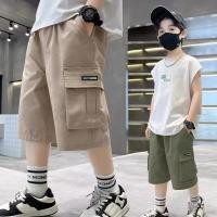 ราคา ขาสั้นสไตล์เกาหลีสำหรับเด็กผู้ชาย กางเกงคาร์โก้เด็ก บาง ฤดูร้อน แห้งเร็ว กางเกงห้าจุด (20987801908)