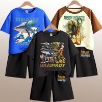 ราคา เด็กสูทสำหรับผู้ชาย สไตล์ใหม่ เสื้อยืดแขนสั้นและกางเกงขาสั้น (40009800599)