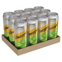 ราคา Schweppes ชเวปส์ มะนาวโซดา ไม่มีน้ำตาล ขนาด 330 มล x 12 กระป๋อง (45906991543)