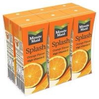ราคา Minute Maid มินิทเมด สแปลช น้ำส้ม 15 จากน้ำส้มเข้มข้น 180 มล x 6 กล่อง (42379205824)