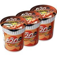 ราคา Waiwai ไวไว ควิก บะหมี่กึ่งสำเร็จรูป รสต้มยำกุ้ง ขนิดถ้วย 60 กรัม x 3 ถ้วย (52756980236)