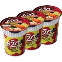 ราคา Waiwai ไวไว ควิก บะหมี่กึ่งสำเร็จรูป รสต้มยำมันกุ้ง ขนิดถ้วย 60 กรัม x 3 ถ้วย (51006970720)