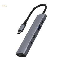 ราคา YXA Multiport Type C Dock พร้อม 5 ฟังก์ชั่น USB HDTV Card Reader และการชาร์จอย่างรวดเร็ว 60W (48106737770)