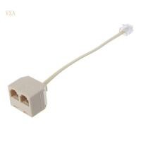 ราคา YXA คุณภาพ RJ11 ชายหญิงโทรศัพท์ Splitter Connector อะแดปเตอร์ปลั๊ก Max เครื่องลวด Cat3 6P4C แยก (42755279505)