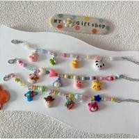 ราคา B034 สร้อยข้อมือลูกปัดจี้ห้อยตุ๊กตาเรซิ่น (27830558338)