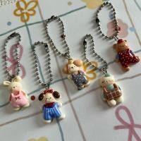 ราคา P048 พวงกุญแจเรซิ่น พวงกุญแจตุ๊กตาเรซิ่นพร้อมโซ่ไข่ปลา (56457170845)