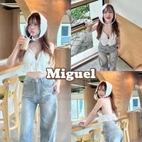 ราคา blossom set miguel เซ็ตลูกไม้สุดละมุน แยกชิ้นได้ เสื้อผูกคอลูกไม้ กางเกงลูกไม้ ผ้าคลุมผมลูกไม้ (43551480236)