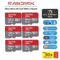 ราคา ส่งด่วน SANDISK Micro SDcard Ultra 32GB 64GB 128GB A1 UHS I U1 memory card โทรศัพท์ แท็บเล็ต APACER (52057171256)