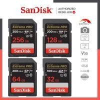 ราคา SanDisk Extreme Pro SD Card SDXC Speed R 200MBs 32GB 64GB 128GB SDSDXXD เมมโมรี่การ์ด กล้อง DSLR (56307171235)