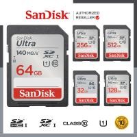 ราคา SanDisk Ultra SD Card Class10 U1 Speed Up to 150MB s SDSDUNB 32GB 512GB SDHC SDXC เมมโมรี่การ์ด (47357365597)