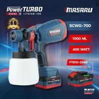 ราคา MASARU เครื่องพ่นสี ไร้สาย รุ่น SCWG 700 อุปกรณ์ทาสี สีน้ำ สีน้ำมัน สีทาบ้าน พ่นสี กาพ่นสี ไร้สาย (27184880638)