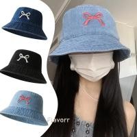 ราคา หมวกยีนส์ ทรงบักเก็ต ปัก เกาหลี การเดินทางกลางแจ้ง ม่านบังแดด (29404086853)