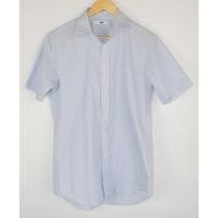 ราคา เสื้อเชิ้ตแขนสั้น Uniqlo มือ 2 ลายทางลง สีฟ้า ขาว Size M อก 42 นิ้ว ยาว 28 นิ้ว (56807200595)