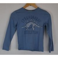 ราคา เสื้อยืดคอกลม H M มือ 2 แขนยาว สีฟ้า ลายไดโนเสาร์ อก 28 นิ้ว ยาว 18 นิ้ว (53754133637)