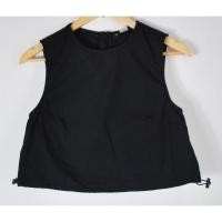 ราคา เสื้อครอป H M มือ 2 แขนกุดสีดำ อก 30 นิ้ว ยาว 16 นิ้ว (52300239670)