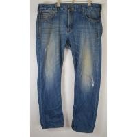 ราคา กางเกงยีนส์ LEE มือ2 มีรอยขาดที่ต้นขาขวาและเข่าทั้ง2ข้าง เอว 38 นิ้ว สะโพก 48 นิ้ว เป้า 11 นิ้ว ปลายขา 8นิ้ว ยาว 39 นิ้ว (41155939592)