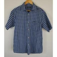 ราคา เสื้อเชิ้ตแขนสั้น Uniqlo มือ 2 ลายสก๊อต สีฟ้า ขาว Size M อก 42 นิ้ว ยาว 27 นิ้ว (53907210546)