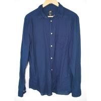 ราคา เสื้อเชิ้ตสีกรม H M มือ 2 แขนยาว Size M ผ้าฝ้ายดิบ อก 44 นิ้ว ยาว 29 นิ้ว (53804141891)