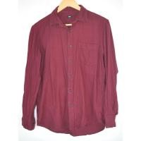 ราคา เสื้อเชิ้ตแขนยาว Uniqlo มือ 2 สีเลือดหมู ผ้าหนา Size M อก 42 นิ้ว ยาว 25 นิ้ว (57807200576)