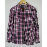 ราคา เสื้อเชิ้ตแขนยาว Uniqlo มือ 2 ลายสก๊อต สีม่วง ขาว Size M อก 42 นิ้ว ยาว 27 นิ้ว (54757210800)