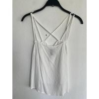 ราคา เสื้อสายเดี่ยว H M มือ 2 สีขาว ผ้า VISCOSE อก 32 นิ้ว ยาว 19 นิ้ว (43325004784)