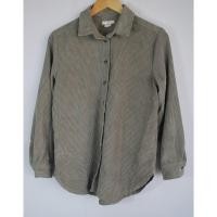 ราคา เสื้อเชิ้ตลูกฟูก H M มือ 2 แขนยาว สีเขียว น้ำตาลอ่อน อก 38 นิ้ว ยาว 27 นิ้ว (56604138379)