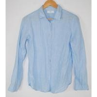 ราคา เสื้อเชิ้ตแขนยาว Uniqlo มือ 2 สีฟ้า Size M อก 38 นิ้ว ยาว 25 นิ้ว (49207232656)