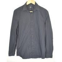 ราคา เสื้อเชิ้ต H M สีดำ ลายจุดขาว แขนยาว EASY IRON SIZE S อก 38 นิ้ว ยาว 29 นิ้ว (43776903859)