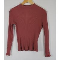ราคา เสื้อยืดแขนยาว Uniqlo มือ 2 คอเต่า ผ้าร่อง สีชมพู SIze M อก 36 40 นิ้ว ยาว 22 5 นิ้ว (41261346621)