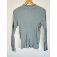 ราคา เสื้อ คาร์ดิแกนแขนยาว Uniqlo มือ 2 คอเต่า ผ้าร่อง สีฟ้า size XL อก 34 40 นิ้ว ยาว 24 นิ้ว (26934626570)