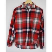 ราคา เสื้อเชิ้ต GU มือ 2 ลายสก๊อต สีแดง แขนยาว Size S อก 38 นิ้ว ยาว 24 นิ้ว (40112551930)
