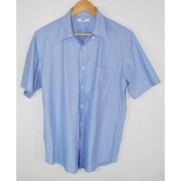 ราคา เสื้อเชิ้ตแขนสั้น Uniqlo มือ 2 สีฟ้า Size L อก 42 นิ้ว ยาว 29 นิ้ว (51257212605)