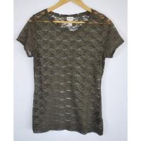 ราคา เสื้อลูกไม้แขนสั้น H M สีเขียวขี้ม้า Size M อก 36 นิ้ว ยาว 27 นิ้ว (40324113630)