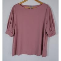 ราคา เสื้อสีชมพู H M มือ 2 คอกลม แขนสั้น Size L แขนตุ๊กตา อก 42 46 นิ้ว ยาว 23 นิ้ว (43375912180)