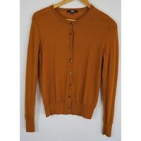 ราคา เสื้อคาร์ดิแกน Uniqlo มือ 2 สีเหลือง ผ่าหน้ากระดุม แขนยาว Size M อก 34 40 นิ้ว ยาว 23 นิ้ว (57457369760)