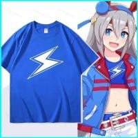 ราคา เสื้อยืด uml Uma Musume Cinderella Grey unisex แบบอนิเมะแขนสั้นแนวแฟชั่นฤดูร้อน (53303919499)