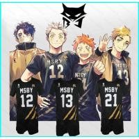 ราคา เสื้อยืดแขนสั้น Cosplay ไฮคิว Karasuno Team สำหรับปาร์ตี้และฮาโลวีน (57805419380)