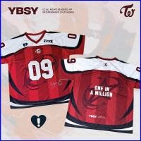 ราคา เสื้อยืดTWICE Jersey สไตล์Streetwear แขนสั้นสำหรับฤดูร้อน (57056688211)