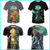 ราคา BH2 The Legend of Zelda Tshirt Tears of the Kingdom Unisex Harajuku Tee คอสเพลย์ Zelda Link 3D เสื้อแขนสั้น Plus (56804164264)