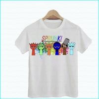 ราคา เสื้อยืดฤดูร้อนแบบแขนสั้น สไตล์อนิเมะ Incredibox Sprunki สำหรับผู้ใหญ่ (52154372498)