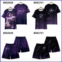 ราคา ชุดคอสเพลย์ Beelzebul จาก Genshin Impact พร้อมเสื้อยืดและกางเกงขาสั้นแบบ 3D ลายอนิเมะสำหรับฤดูร้อน (49906878320)