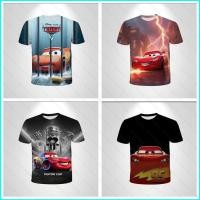 ราคา เสื้อยืด Cars 4 Lightning McQueen ขนาด 4XL แขนสั้น เหมาะสำหรับเด็กและผู้ใหญ่ (48754286064)